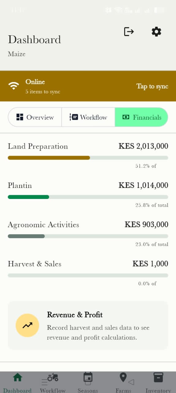 Kilimo app screenshot 3